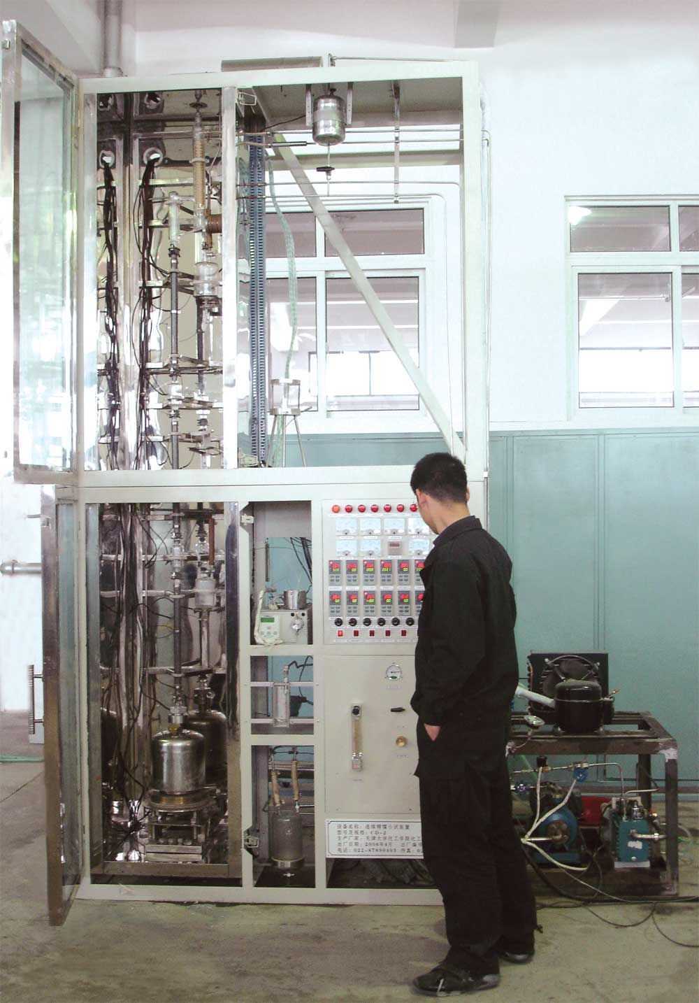 高真空不锈钢精馏塔-化工仪器网